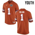 Youth Florida Gators #1 Reggie Nelson NCAA Nike Orange Authentic Stitched College Football Jersey KRL6762FA